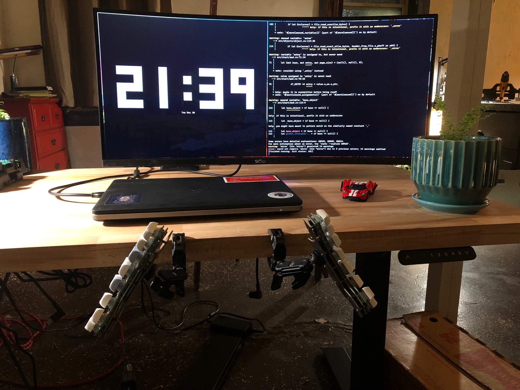 Picture of My Desk and Keyboard